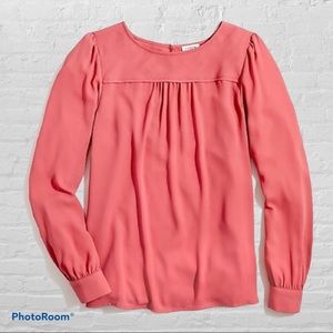 J. Crew Long Sleeve Blouse - Melon